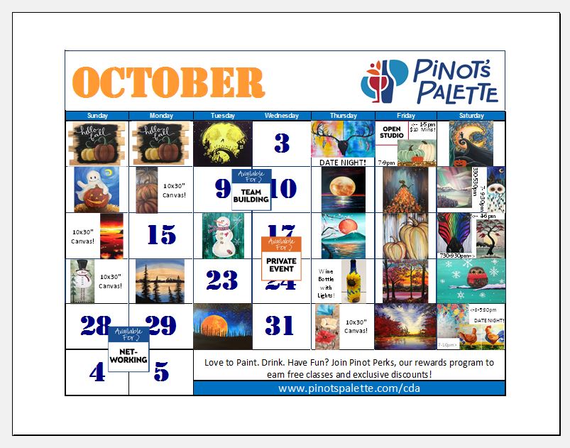 October Calendar! 